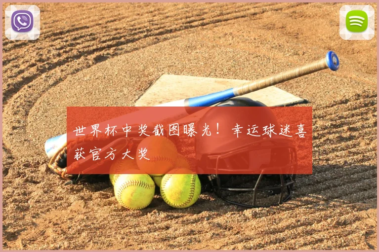 世界杯中奖截图曝光!幸运球迷喜获官方大奖